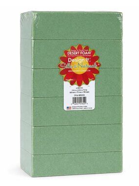 Dry Floral Foam Bricks 6 Pack Green Foam For Artificial Flowers Silk Dried Flora